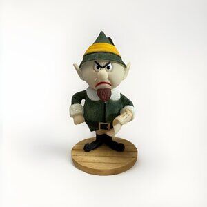 CHEIF ELF FIGURE IN BOX- Rudolph The Red Nose Reindeer, Mini 3”, Enesco, EUC